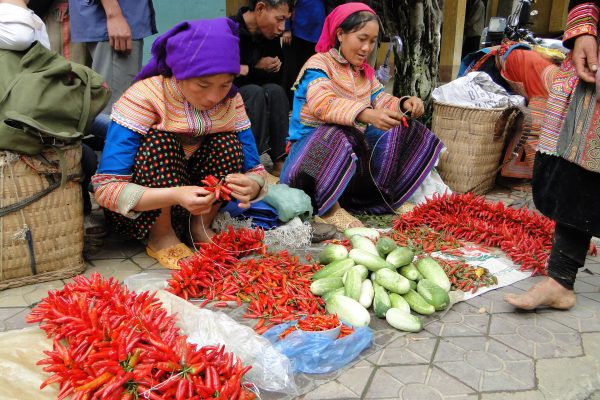 De kleurrijke markt van Bac Ha